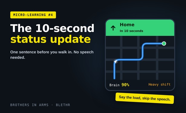 THE 10 SECOND STATUS UPDATE: The shift's over, but your head hasn't clocked off, what to do?